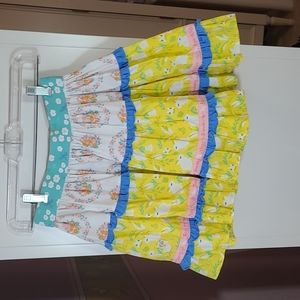 Girl's Wild Flowers Size 14y Bunny Skirt